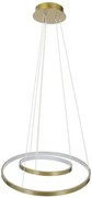Złota lampa wisząca LED z dwoma ringami o różnej średnicy - 2X V082 G1-S08