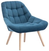 Fotel z morskiego weluru LUOSTO