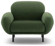 Zielony fotel z materiału bouclé Poppy – Micadoni