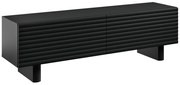 Szafka RTV 2-drzwiowa z MDF - 150 cm - Czarny - LUDIMA