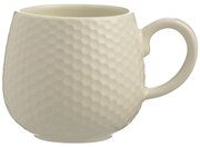 Kremowy kubek do latte ceramiczny 350 ml Embossed Honeycomb – Mason Cash