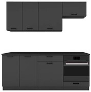 Komplet szafek kuchennych grafit H5-W07