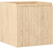 Mexen Rivel szafka łazienkowa podumywalkowa 45 cm, 1 drzwi, ryflowana, dąb - 91A21-04547-1-BF81