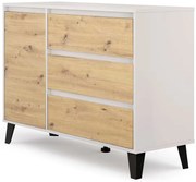 Komoda na ubrania kaszmir + dąb artisan R5-B95