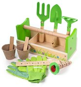 Bigjigs Toys - Zestaw ogrodniczy w skrzyni