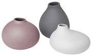 Porcelanowe wazony zestaw 3 szt. (wysokość 9 cm) Nona – Blomus
