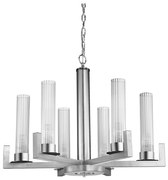 Kolarz 6009.80650 - Żyrandol na łańcuchu RAGGIO 6xE14/25W/230V srebrny