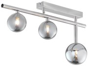Jupiter 1901 - Przysufitowy żyrandol NEPTUN 3xG9/14W/230V matowy chrom/przydymiona szarość