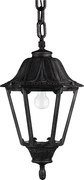 Lampa sufitowa INDURA BIG 6 w stylu klasycznym - wys. 94 cm - E27 42W - ?ywica - IP55 - czarna
