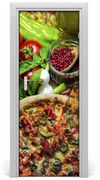 Naklejka na drzwi do domu samoprzylepna Pizza