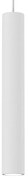 Lampa wisząca HUDSON WHITE 1xGU10, biała, pojedyncza, tuba