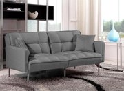 Sofa pikowana rozkładana  popielR1-L37