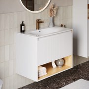 Szafka podumywalkowa BELDIVO 80 cm z umywalką ceramiczną Duravit