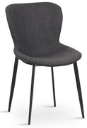 Ciemnoszare krzesło Ross – Unique Furniture