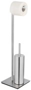 Stojak na papier toaletowy i szczotkę wc RECCO, 2w1, stal nierdzewna, WENKO