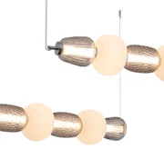 Lampa wisząca CARO SMOKED 42W LED, nowoczesna, na poziomej listwie