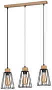 Spot-Light 1311374 - Żyrandol na lince ORAZIO 3xE27/60W/230V dąb