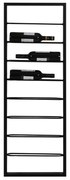 Czarny wiszący metalowy regał na wino 42x120x6 cm Macaben – Light &amp; Living