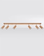 Listwa oświetleniowa ZEKE 6 dębowa SOLLUX  LIGHTING