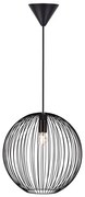 Nordlux - Lampa wisząca na przewodzie BERONI 1xE27/60W/230V czarna