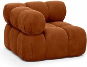 Moduł narożny, róg, do systemu modułowego, tkanina welur Salvador, Brązowy, Selia