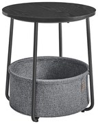 Stolik pomocniczy NOIRA czarny/szary