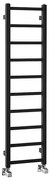 Sapho - Grzejnik łazienkowy METRO LIGHT 211W 30x114 cm czarny mat