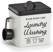 Puszka na proszek do prania LAUNDRY, z miarką i pokrywką