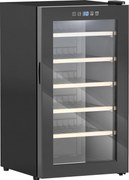 HOMCOM Chłodziarka do Wina na 41 Butelki, 91 Litrów Pojemności, Chłodziarka Do Napojów z Wyświetlaczem LED i Dotykiem, Czarna