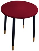 Taboret TRIX AL14 mahoń podstawa czarna/złota