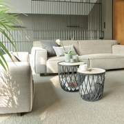 Stolik z miejscem do przechowywania Uniqubo 35 l okrągły PROSPERPLAST