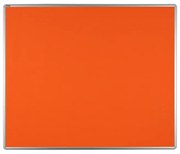 Tablica tekstylna ekoTAB w aluminiowej ramie 1200 x 900 mm, pomarańczowa