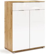 Skandynawska komoda z półkami i szufladą T2-S53