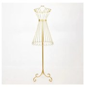 Wieszak stojący 142x40,5 cm złoty