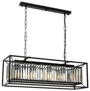 Žyrandol na łańcuchu PUNE 4xE27/40W/230V czarny