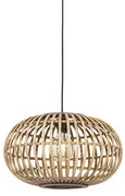 Orientalna lampa wisząca bambusowa 44 cm - AmiraKolonialny Oswietlenie wewnetrzne