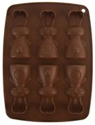 Orion Forma silikonowa czekoladowe zajączki 6,  brązowy