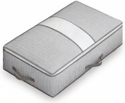 PrzytulneMieszkanie.pl PrzytulneMieszkanie.pl Tekstylne pudełko na pościel pod łóżko EASY 90 L 80x47x25 cm, szare