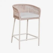 Taboret Ogrodowy Arhiza High Kremowa Tapioca & ↑65 Cm - Sklum
