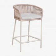 Taboret Ogrodowy Arhiza Nude Beżowy & ↑65 Cm - Sklum
