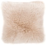 Beżowa poduszka Tiseco Home Studio Sheepskin, 45x45 cm