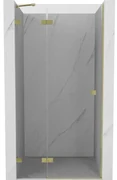 Mexen Lunar drzwi prysznicowe uchylne lewe 70 cm, transparent, złote szczotkowane - 834-070-000-55-00-L