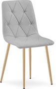 Jasnoszare krzesło do jadalni LIBRA