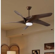 ZEVENTI - Wentylator sufitowy LED LUCCA LED/18W/230V Wi-Fi Tuya brązowy + pilot