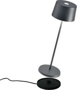 Lampa stołowa LED Olivia Pro Dark Grey z możliwością ładowania i ściemniania
