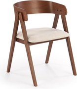 Orzechowe krzesło do jadalni z giętej sklejki K562 Halmar