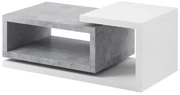 Stolik kawowy BOTA 120x60 biały/beton colorado HELVETIA