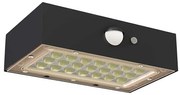 LED solarny reflektor z czujnikiem ruchu LED/3,7V 1200mAh 4000K IP65 czarny