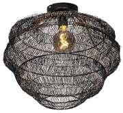 Orientalna lampa sufitowa czarna 45 cm - Vadi