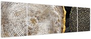 Obraz - Pień drzewa w kolażu 2 (170x50 cm)